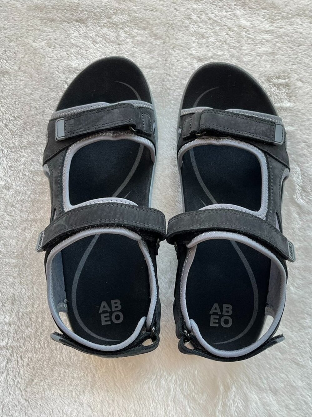 Abeo Goleta Trail Sandals NIB 8 Black